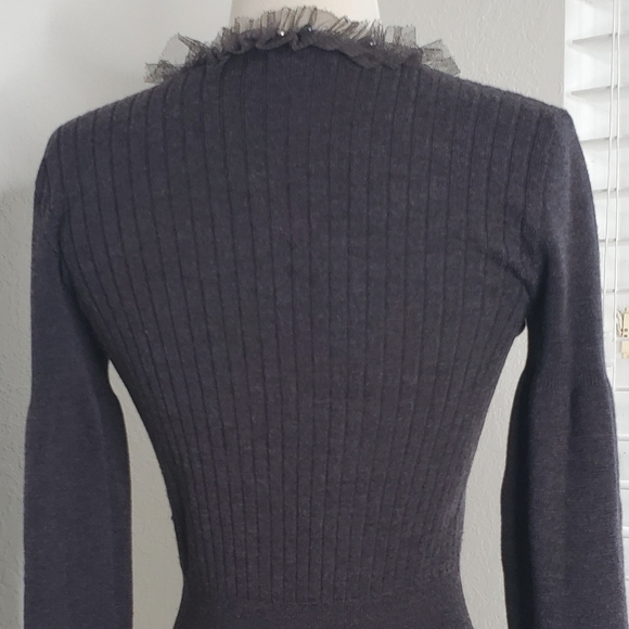 EMPORIO ARMANI Peplum Balloon Sleeve Sweater 8. - Picture 7 of 12